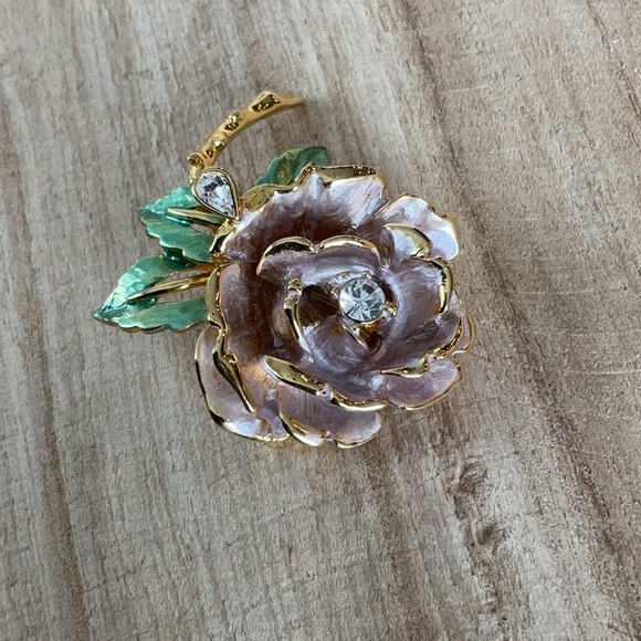 R.J. Graziano Jewelry - Princess Diana English Rose Pin/Brooch